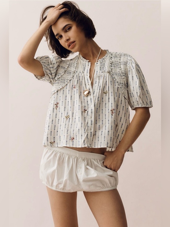 Anthropologie Tops - Anthropologie Cotton Crop Swing Top